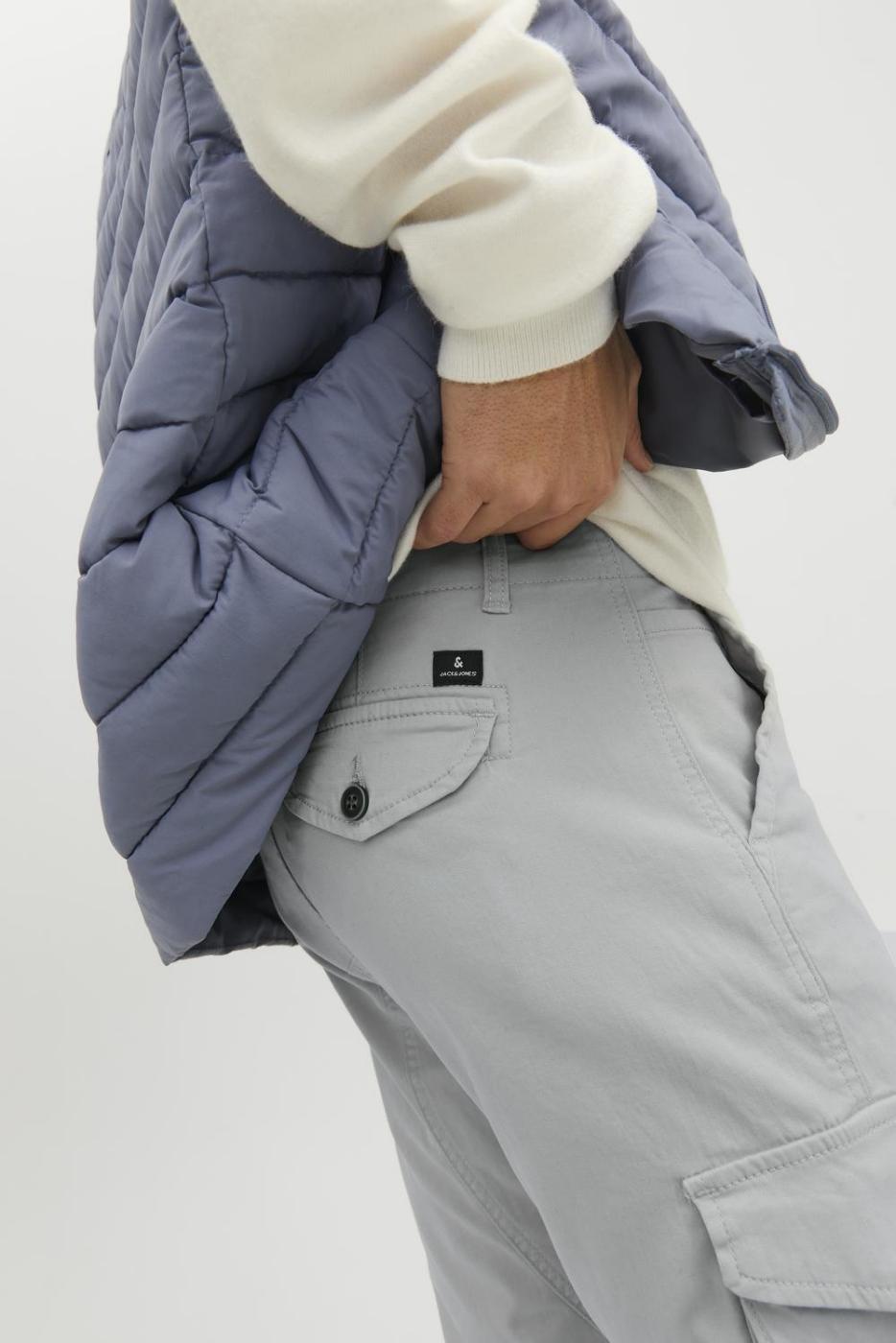 PANTALONES JACK&JONES JJIPAUL JJFLAKE GRIS OSCURO