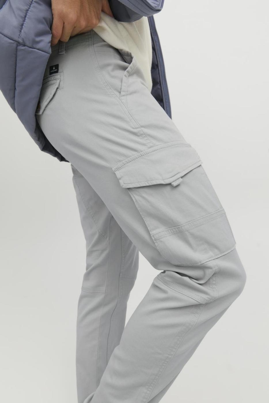 PANTALONES JACK&JONES JJIPAUL JJFLAKE GRIS OSCURO