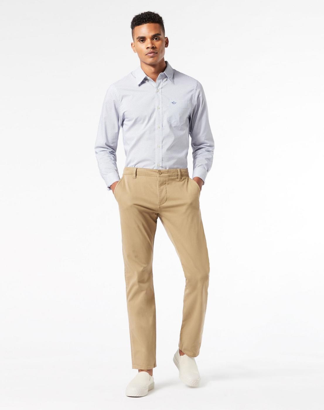PANTALON DOCKERS SUPREME FLEX SKINNY MARRÓN CLARO