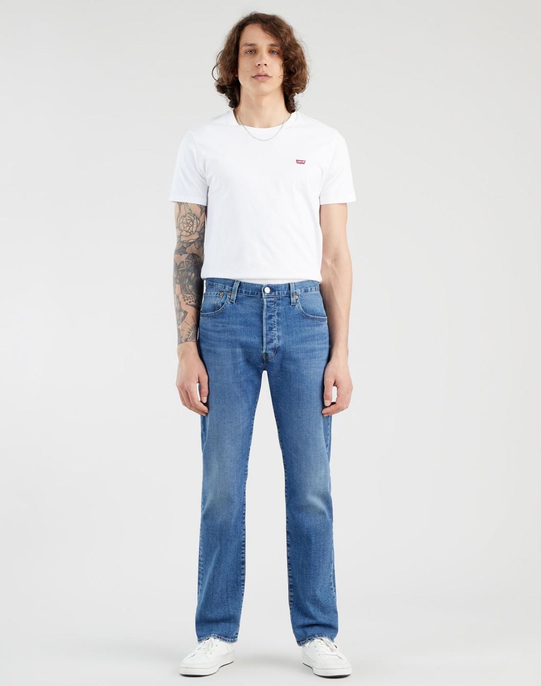 JEANS LEVIS 501 ORIGINAL BULLDOG INDIGO MASK AZUL