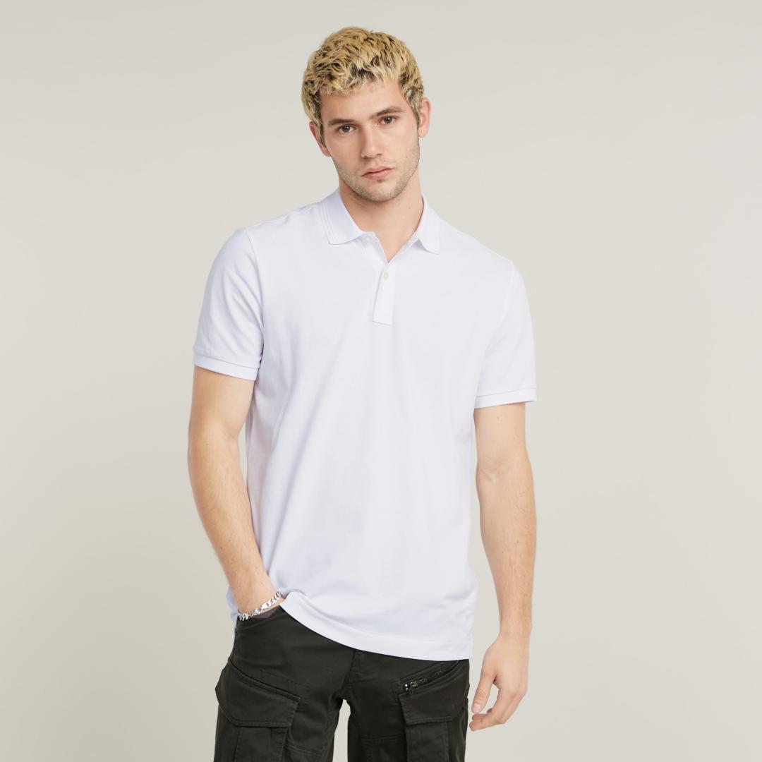 POLO G-STAR DUNDA SLIM S/S BLANCO