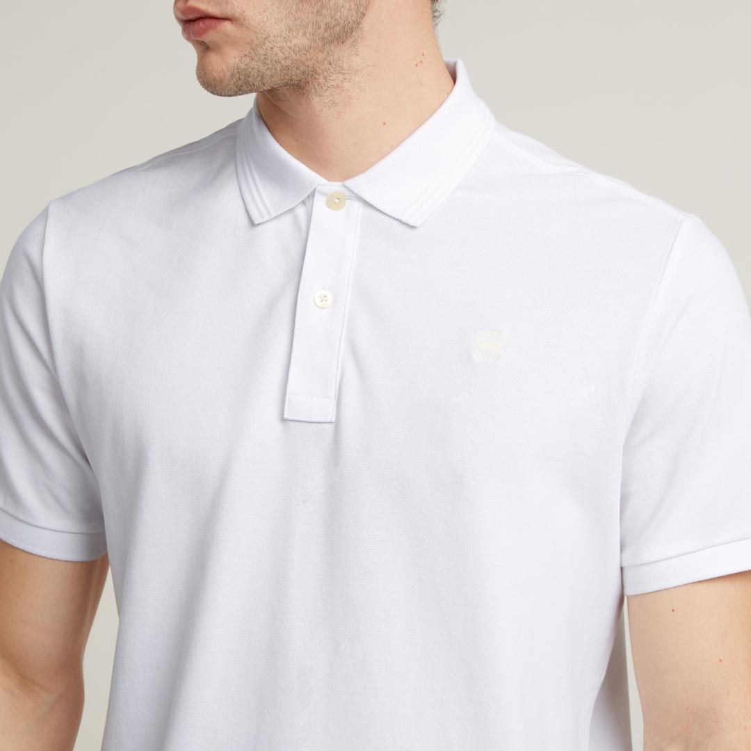 POLO G-STAR DUNDA SLIM S/S BLANCO