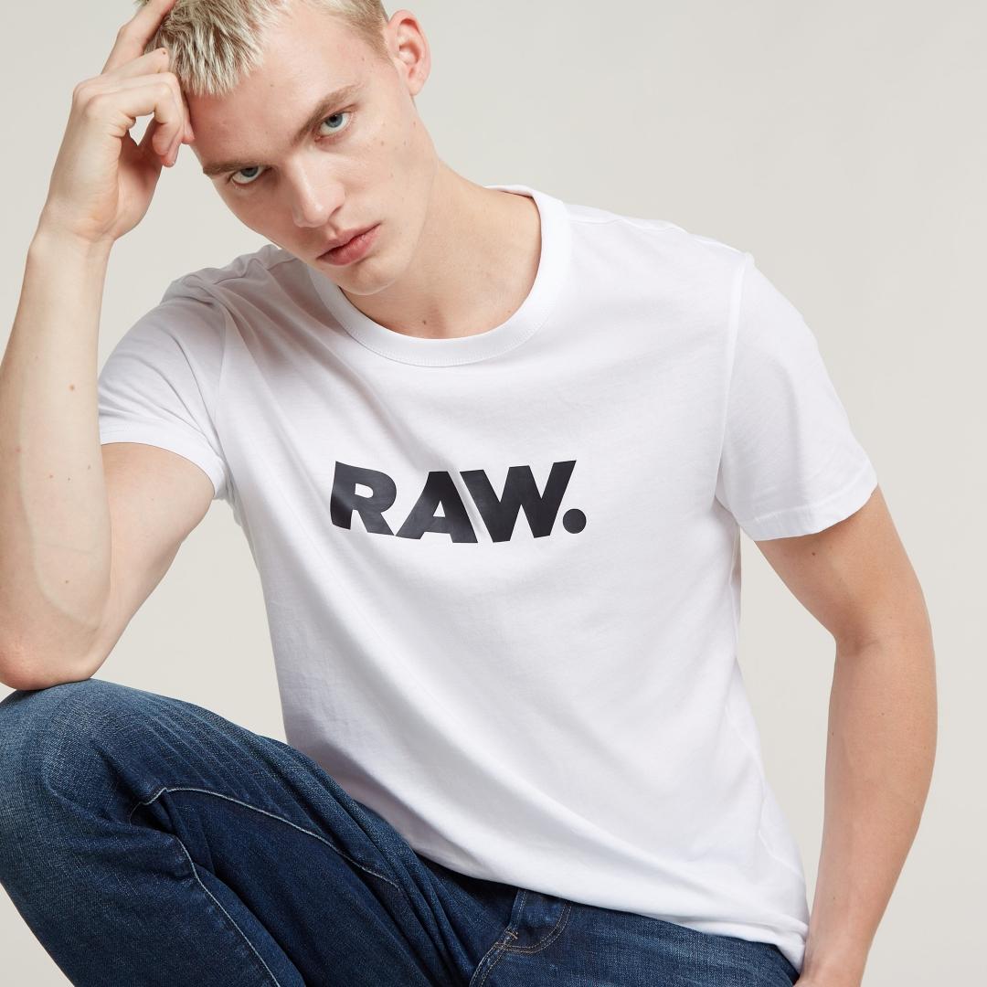 CAMISETA G-STAR HOLORN R T S/S BLANCO