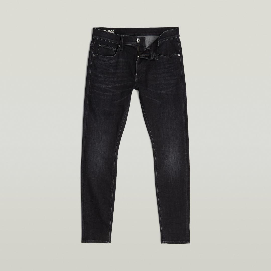JEANS G-STAR REVEND SKINNY MEDIUM AGED FADED NEGRO