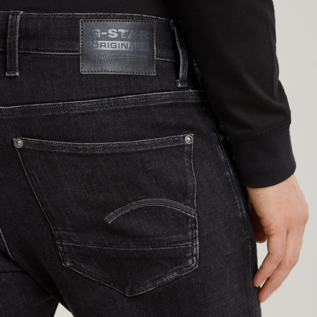 JEANS G-STAR REVEND SKINNY MEDIUM AGED FADED NEGRO
