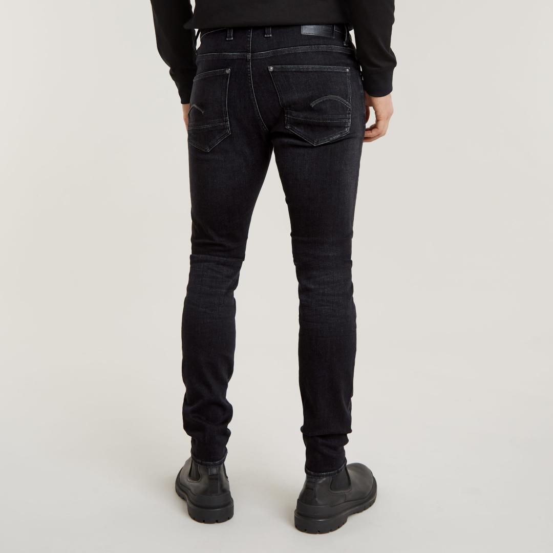 JEANS G-STAR REVEND SKINNY MEDIUM AGED FADED NEGRO