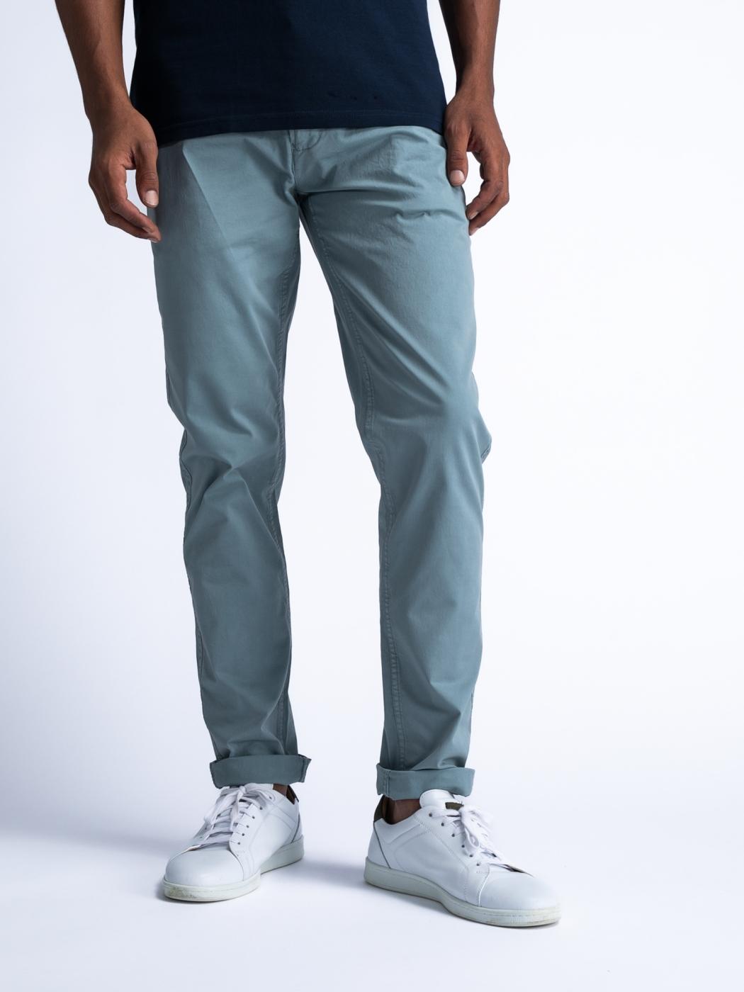 PANTALONES PETROL CHINO AGUA MARINA