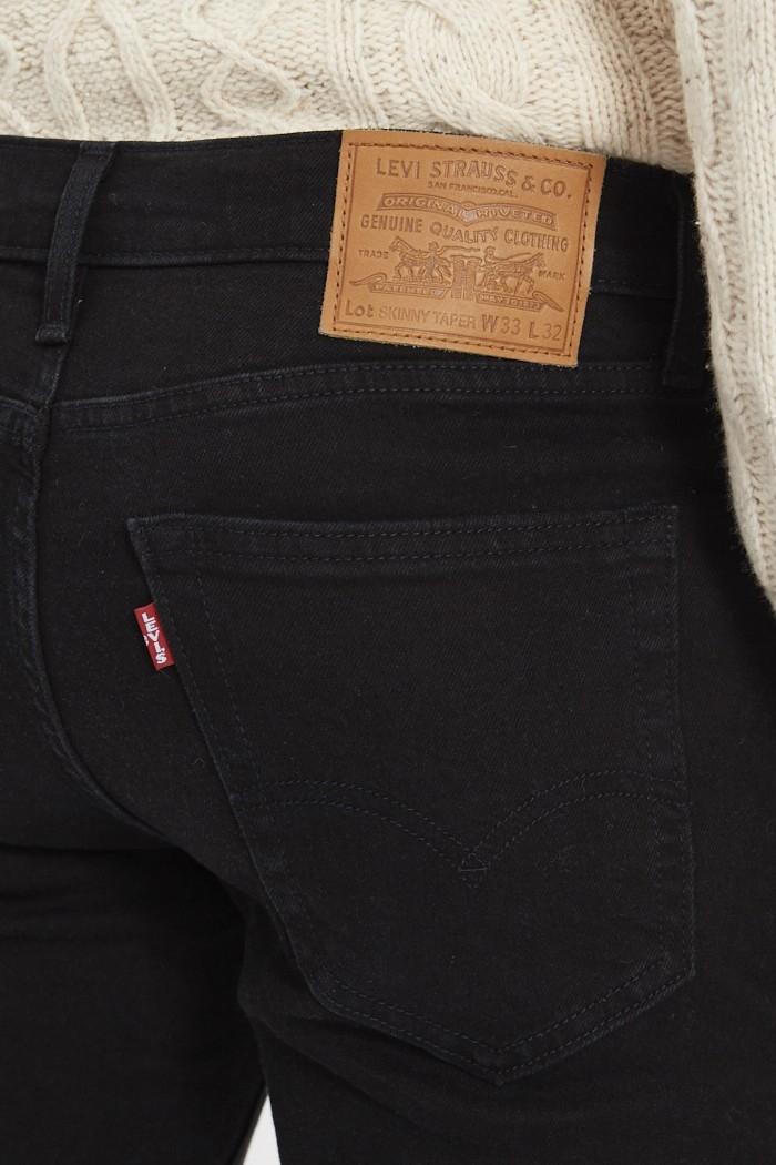 JEANS LEVIS SKINNY TAPER BLACK LEAF ADV NEGRO