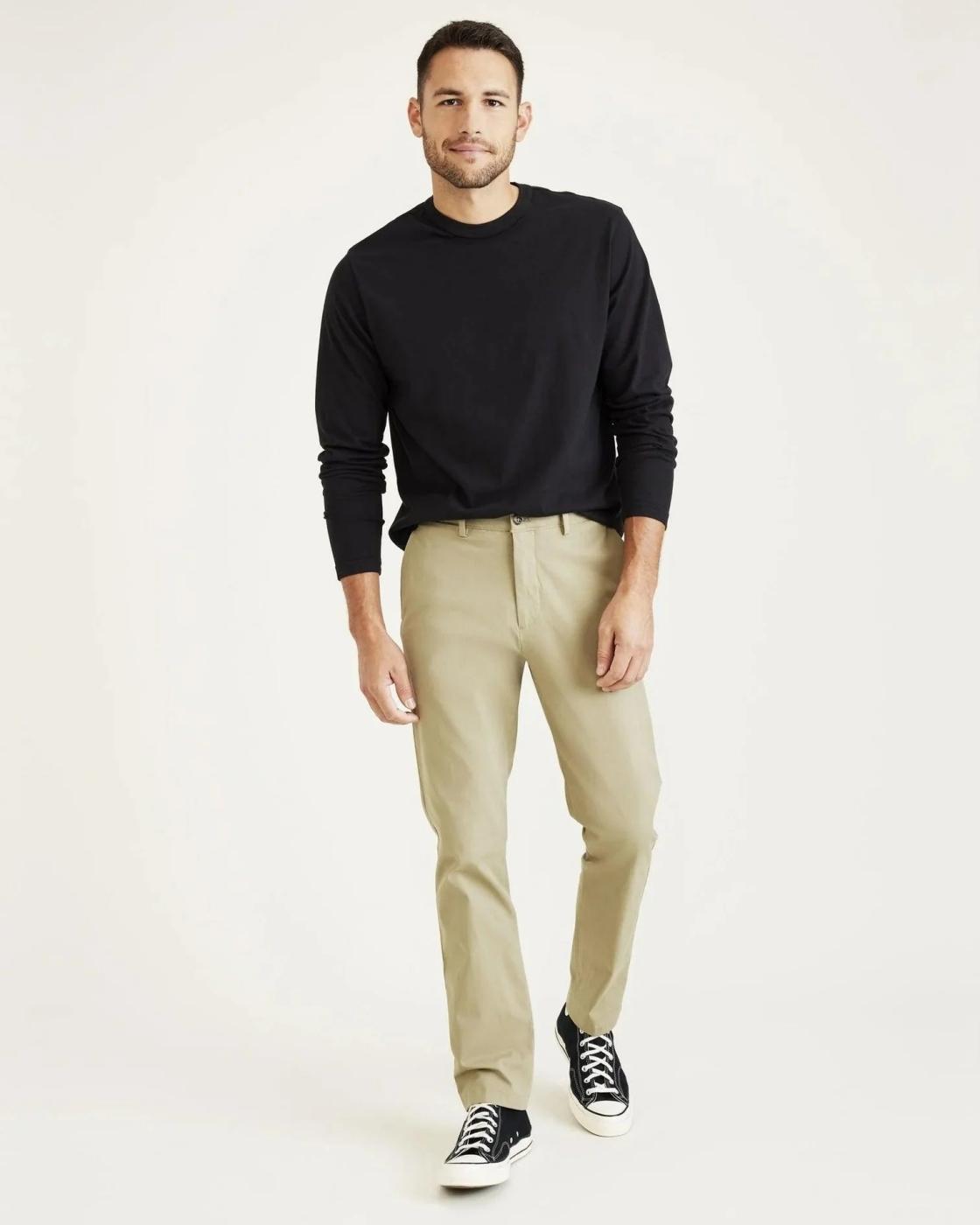 PANTALONES DOCKERS SMART 360 CHINO VERDE OLIVA, AT