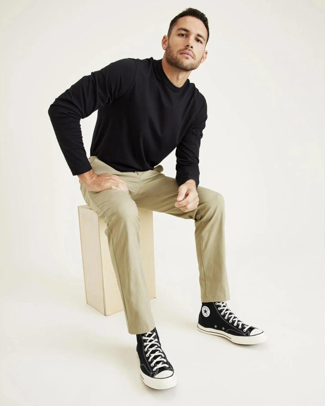 PANTALONES DOCKERS SMART 360 CHINO VERDE OLIVA, AT