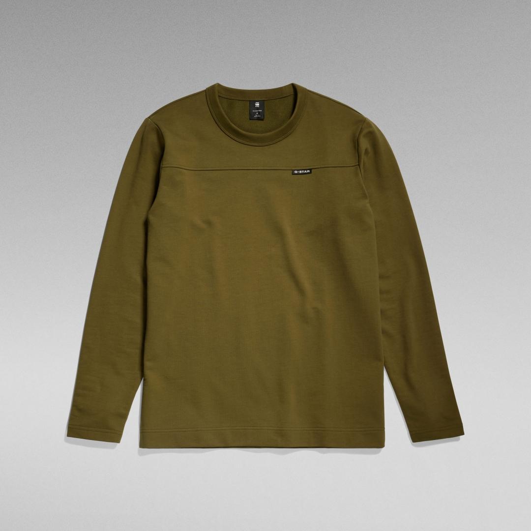 CAMISETA G-STAR M LARGA TWEETER VERDE OLIVA