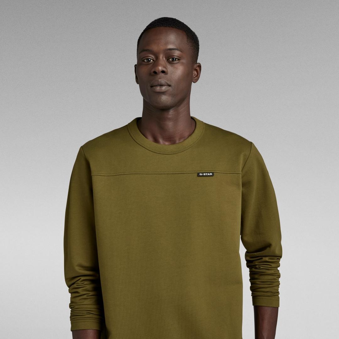 CAMISETA G-STAR M LARGA TWEETER VERDE OLIVA