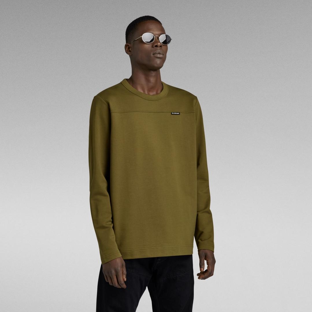 CAMISETA G-STAR M LARGA TWEETER VERDE OLIVA
