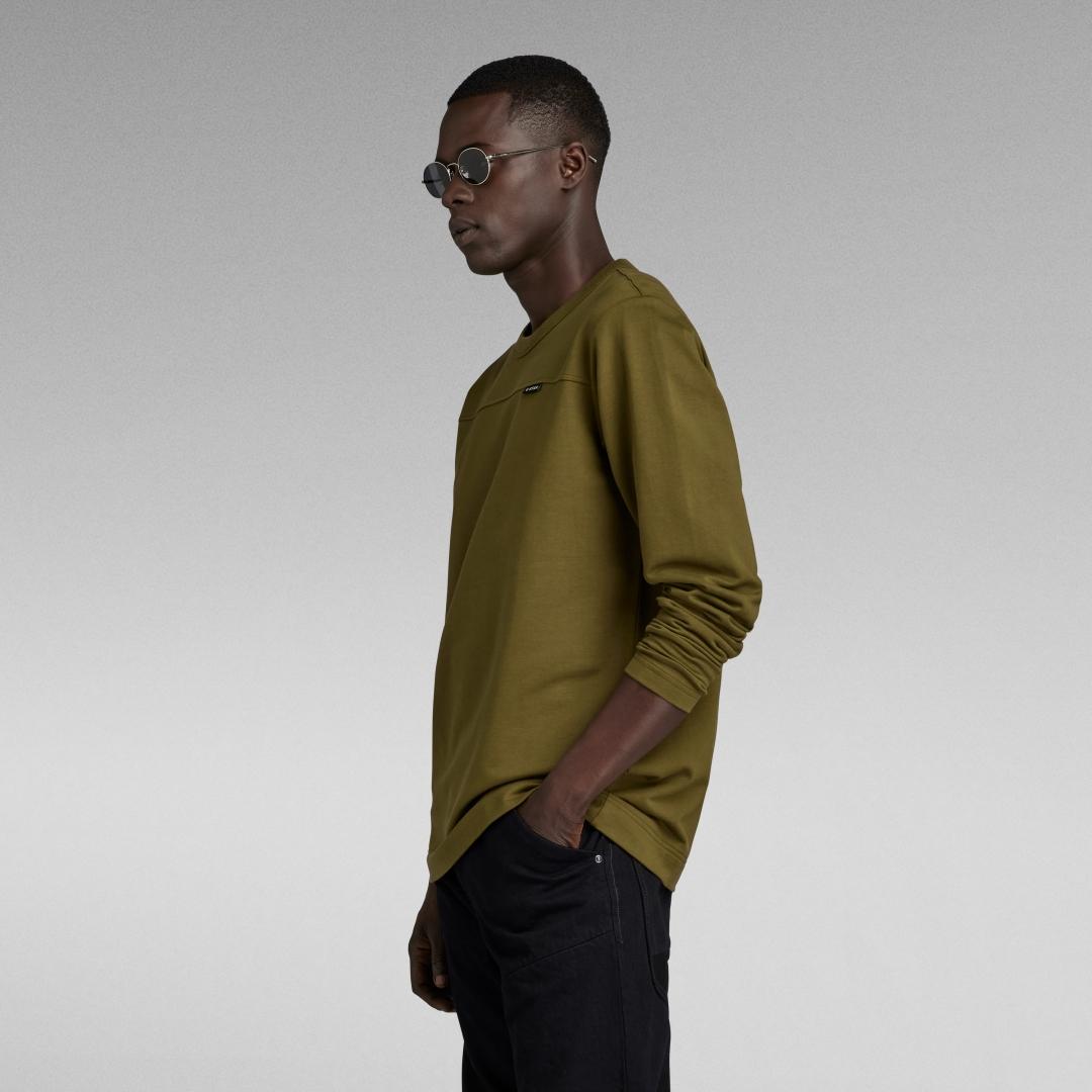 CAMISETA G-STAR M LARGA TWEETER VERDE OLIVA