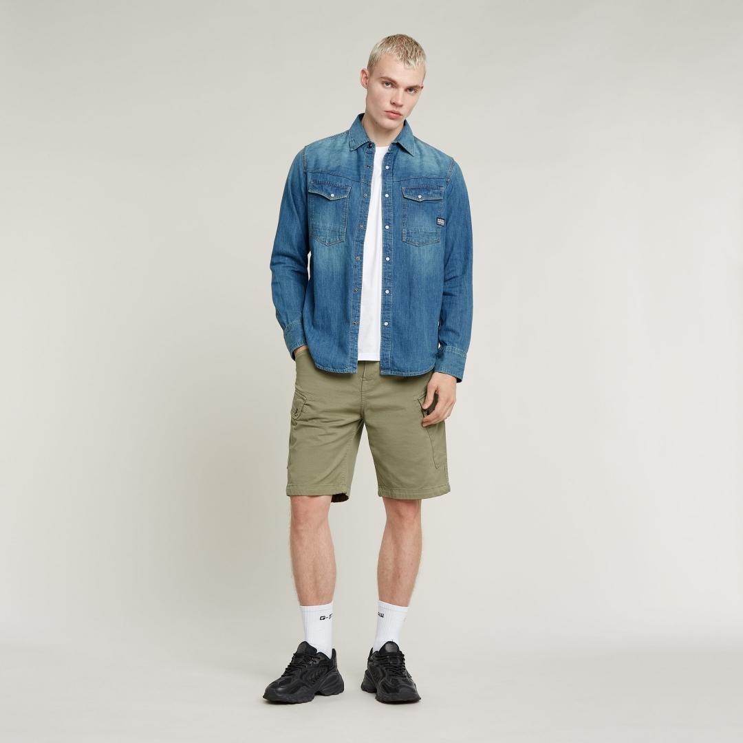 CAMISA G-STAR DENIM AZUL ATENUADO