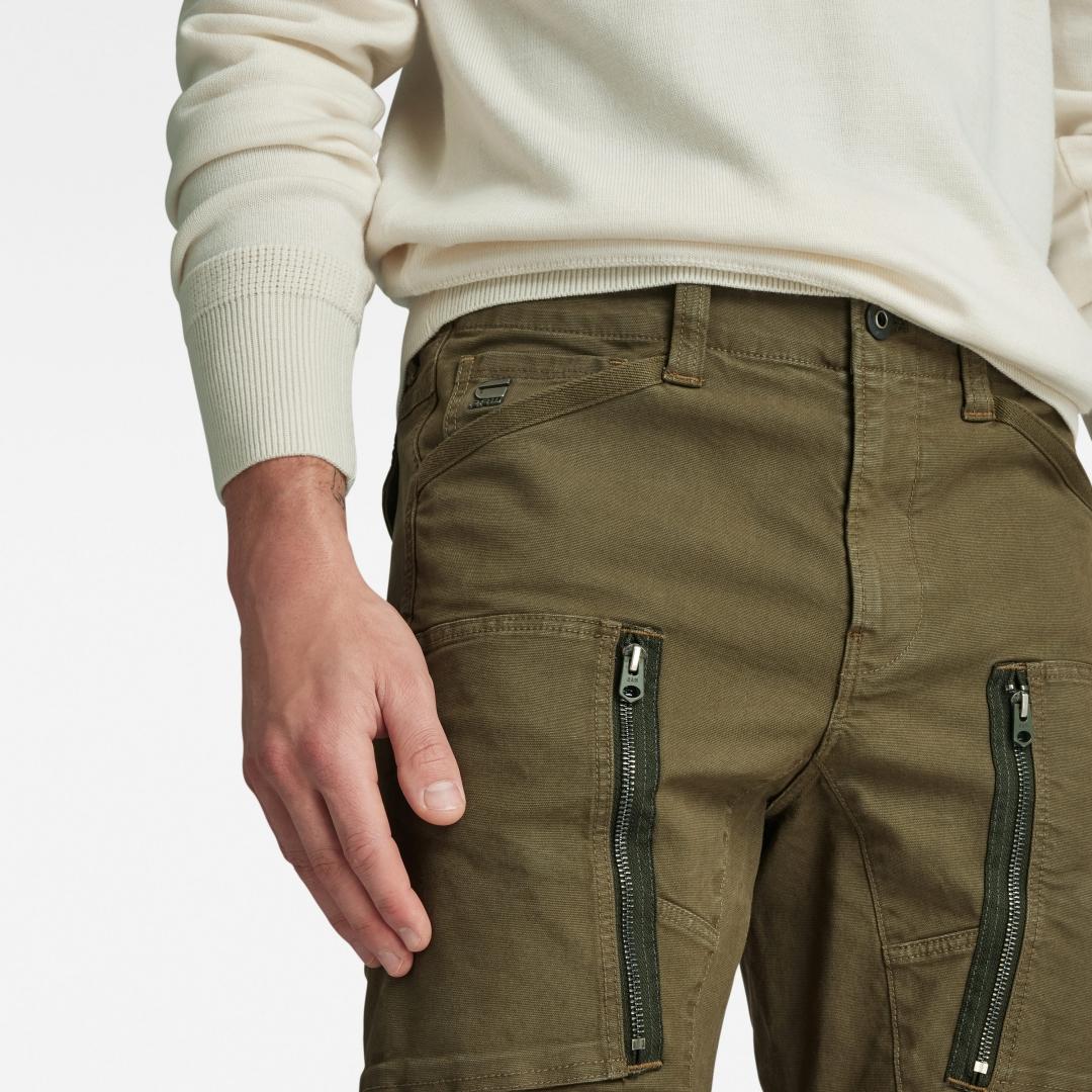 PANTALON G-STAR ZIP 3D SKINNY CARGO VERDE