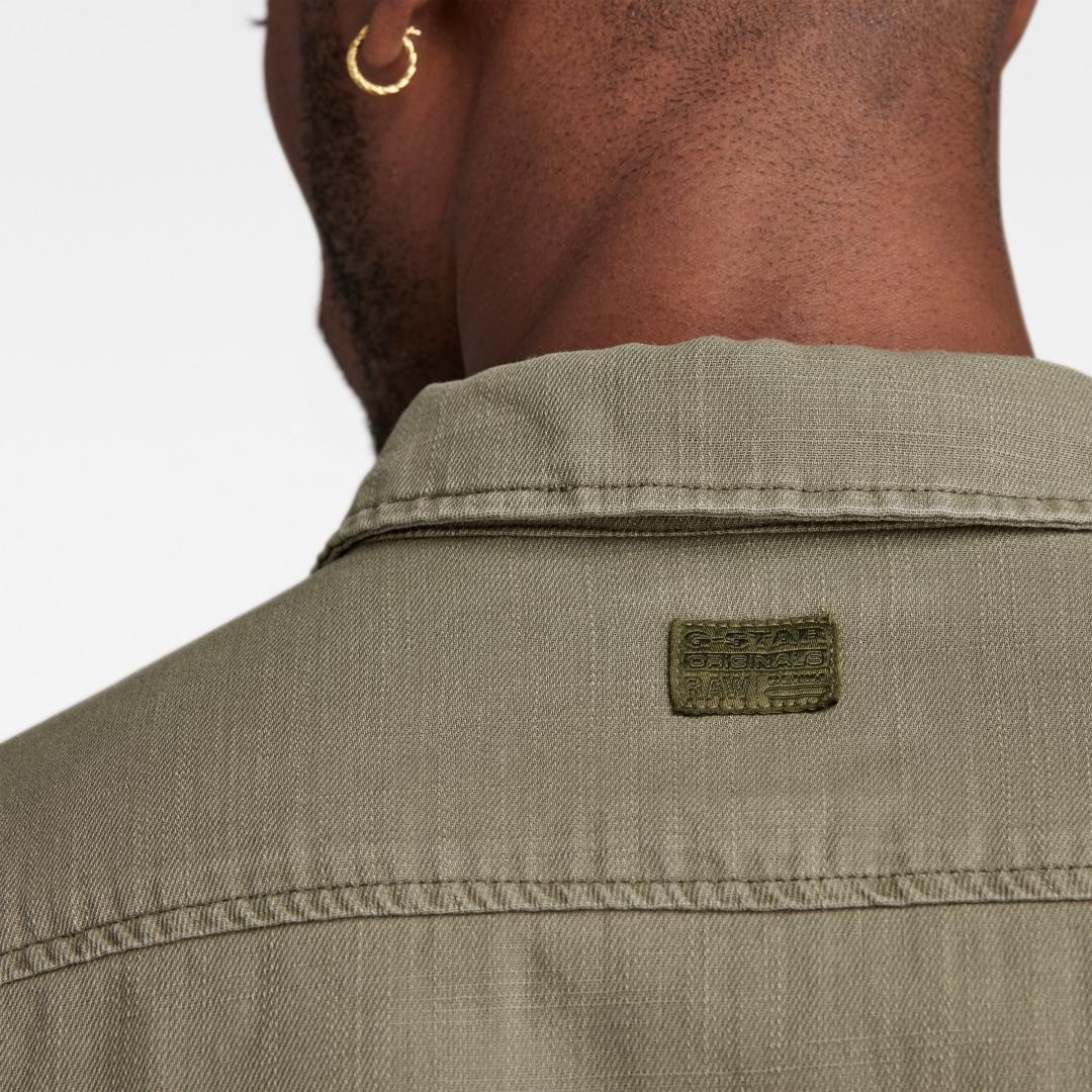 CAMISA G-STAR MARINE VERDE OLIVA, ATENUADO