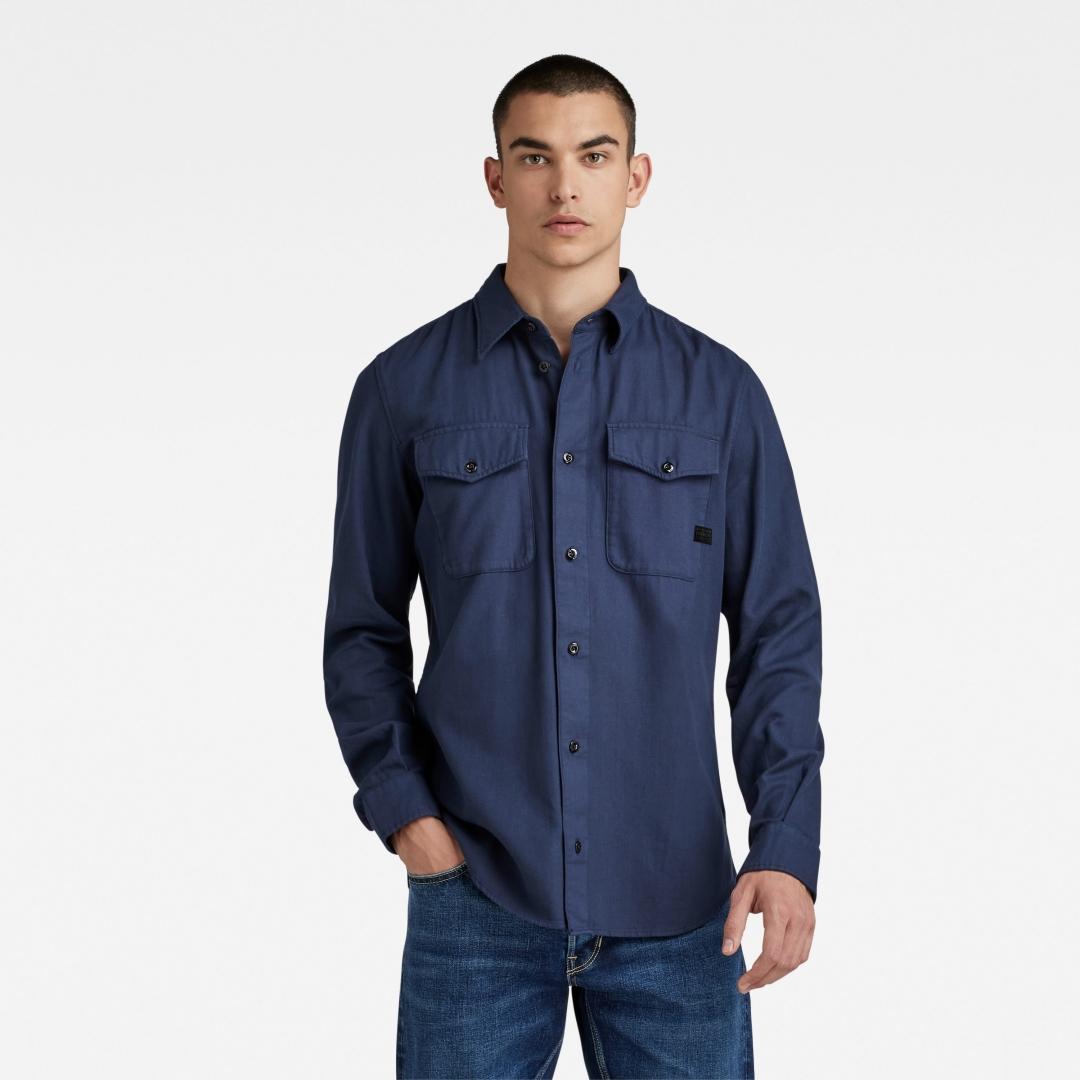 CAMISA G-STAR MARINE AZUL OSCURO