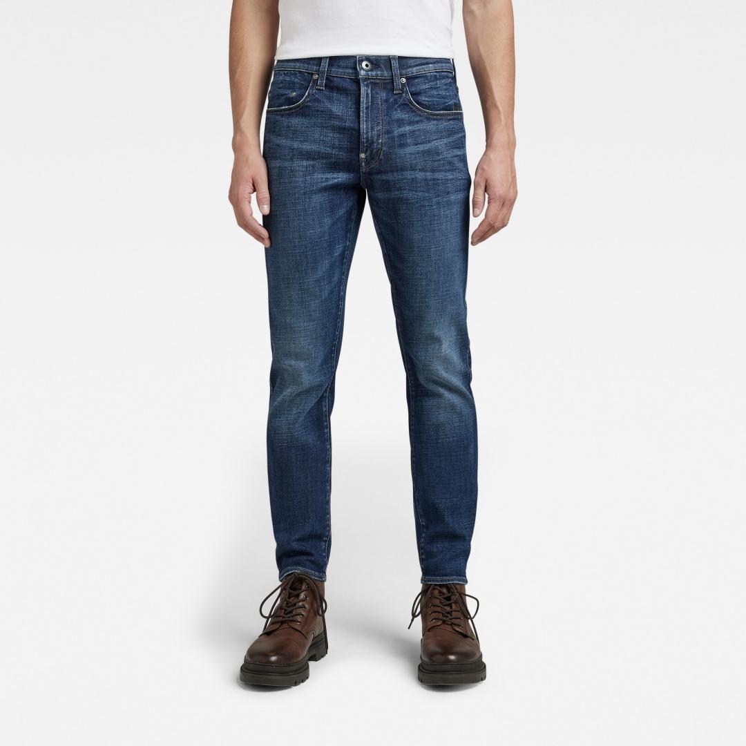 JEANS G-STAR REVEND SKINNY WORN STRATOS AZUL OSCUR