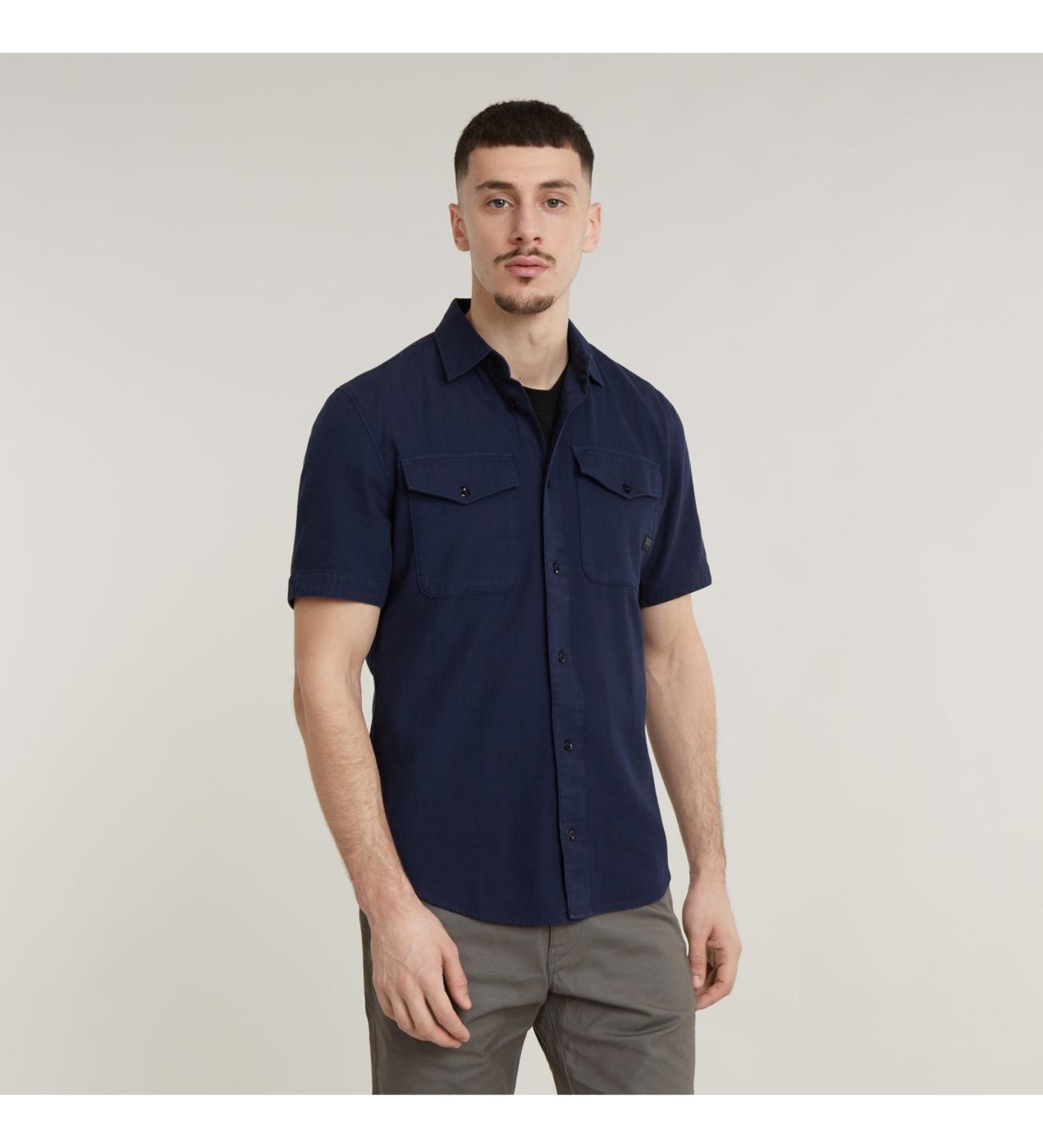 CAMISA G-STAR MARINE AZUL OSCURO