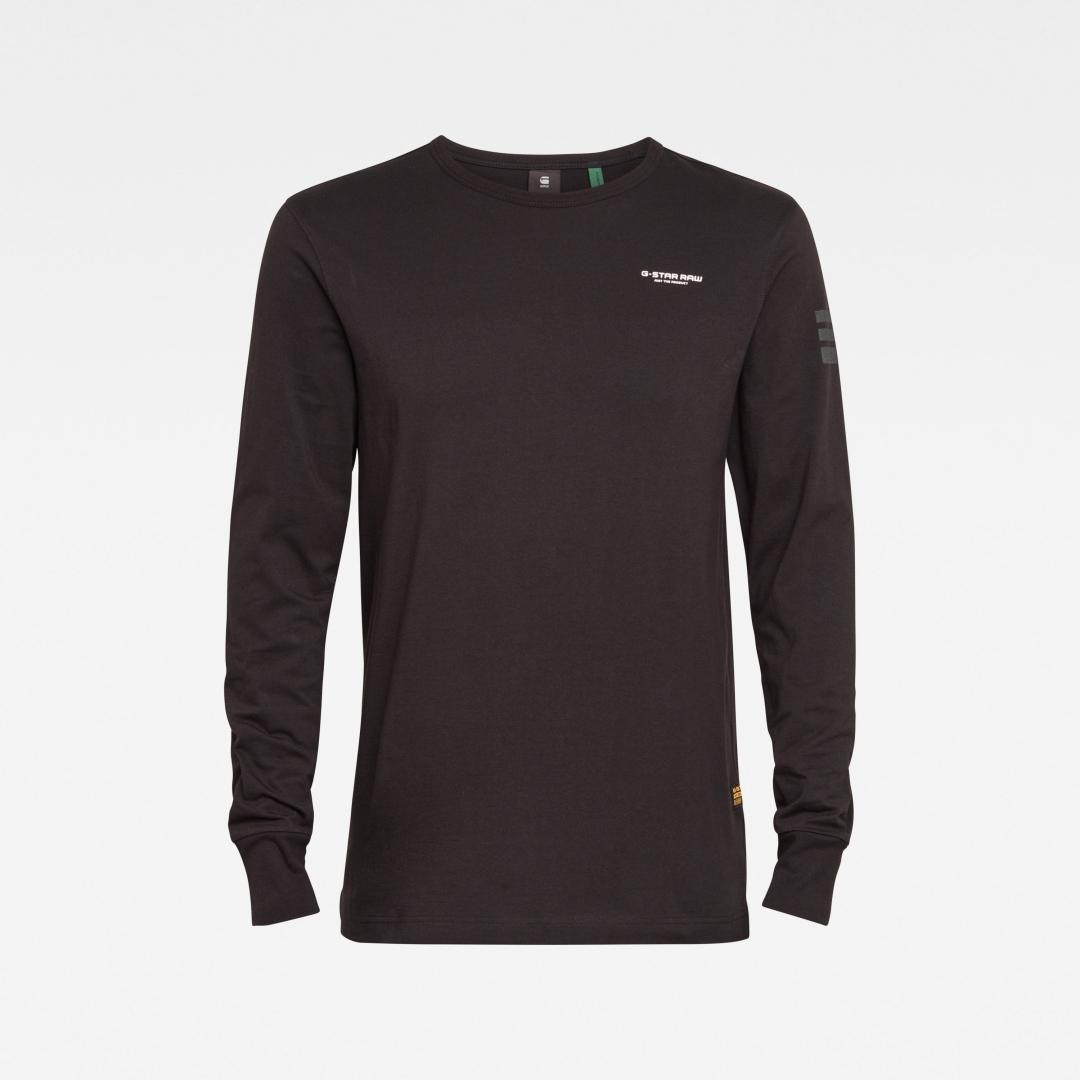 CAMISETA G-STAR BASE R T L/S NEGRO