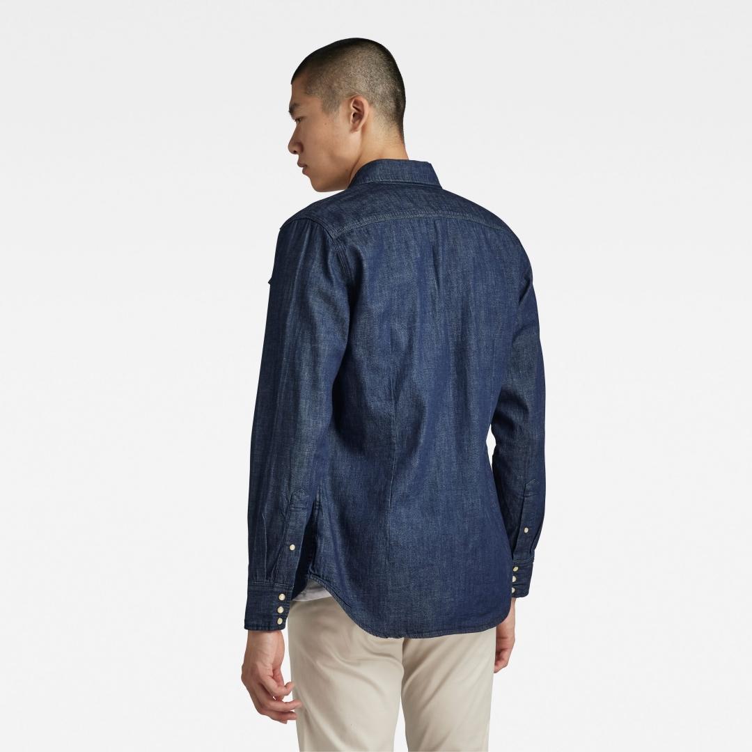 CAMISA G-STAR 3301 SLIM AZUL OSCURO