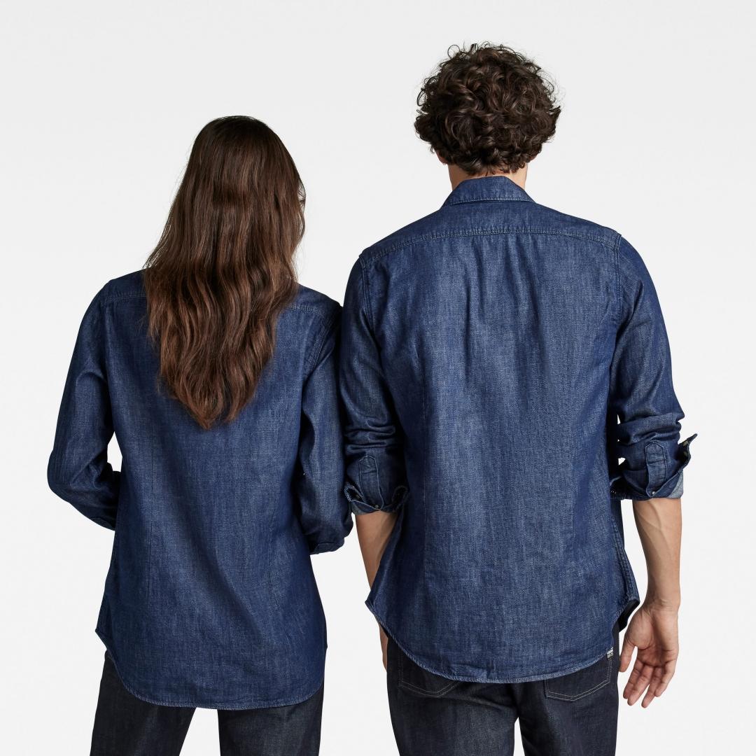 CAMISA G-STAR 3301 SLIM AZUL OSCURO