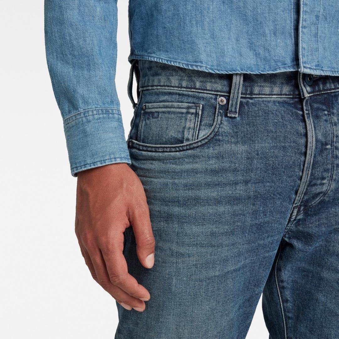 JEANS G-STAR 3301 FADED CASCADE AZUL OSCURO CLARO