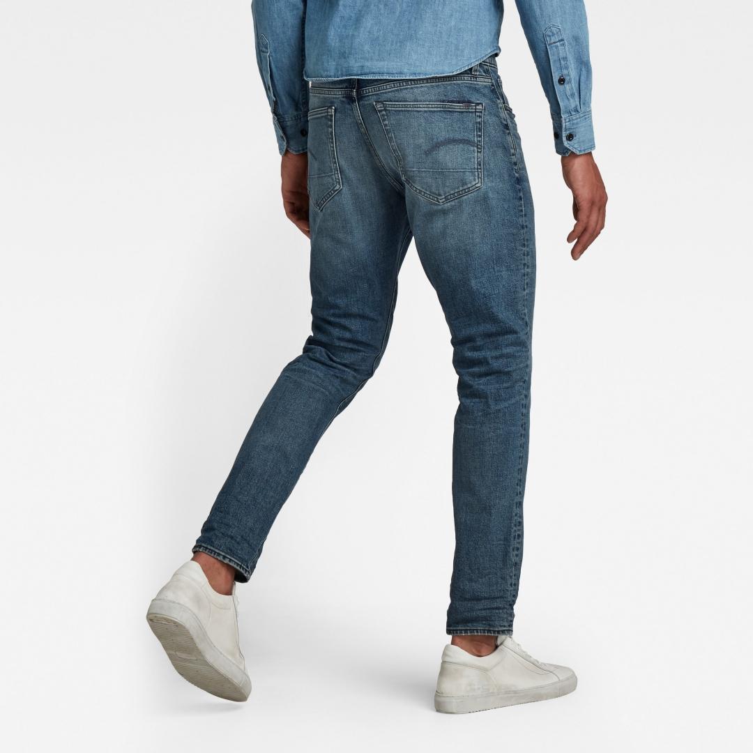 JEANS G-STAR 3301 FADED CASCADE AZUL OSCURO CLARO