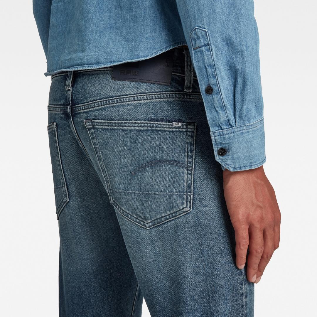 JEANS G-STAR 3301 FADED CASCADE AZUL OSCURO CLARO