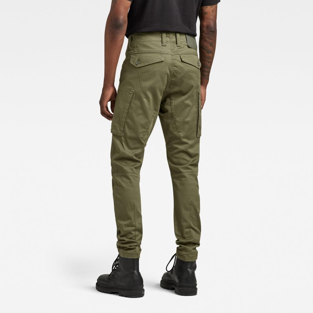 PANTALON G-STAR ZIP 3D SKINNY CARGO VERDE OLIVA