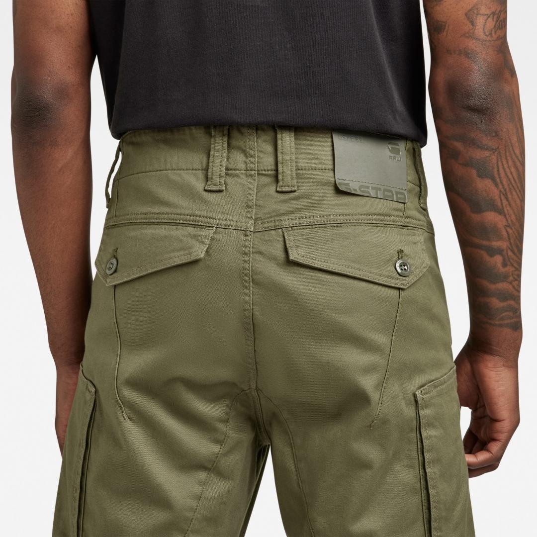 PANTALON G-STAR ZIP 3D SKINNY CARGO VERDE OLIVA