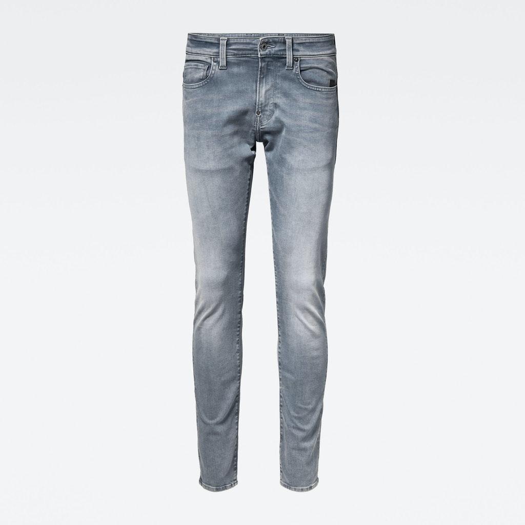 JEANS G-STAR REVEND SKINNY FADED GREY GRIS CLARO