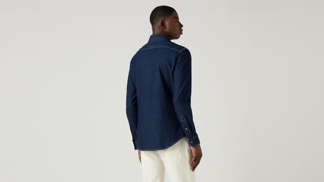 CAMISA LEVIS BATERRY SLIM AZUL OSCURO