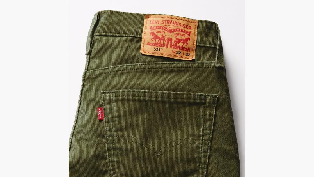 JEANS LEVIS 511 SLIM CORD VERDE OSCURO