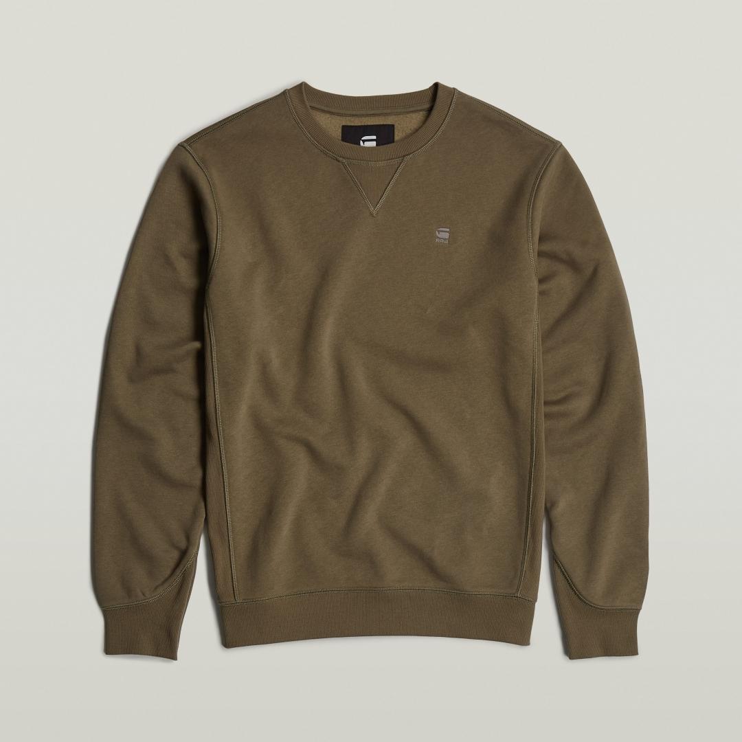SUDADERA G-STAR PREMIUM CORE R MARRON OSCURO