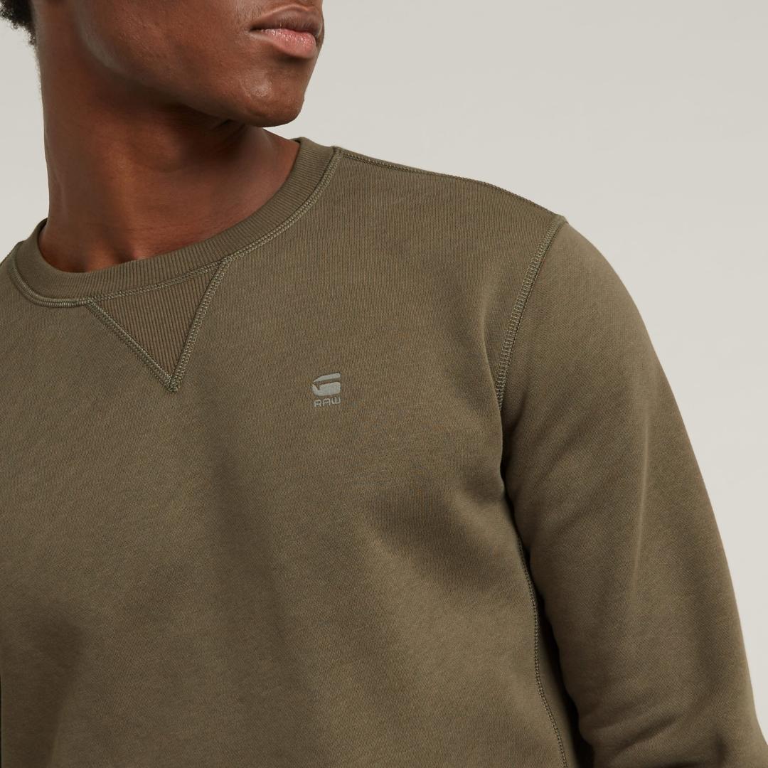 SUDADERA G-STAR PREMIUM CORE R MARRON OSCURO