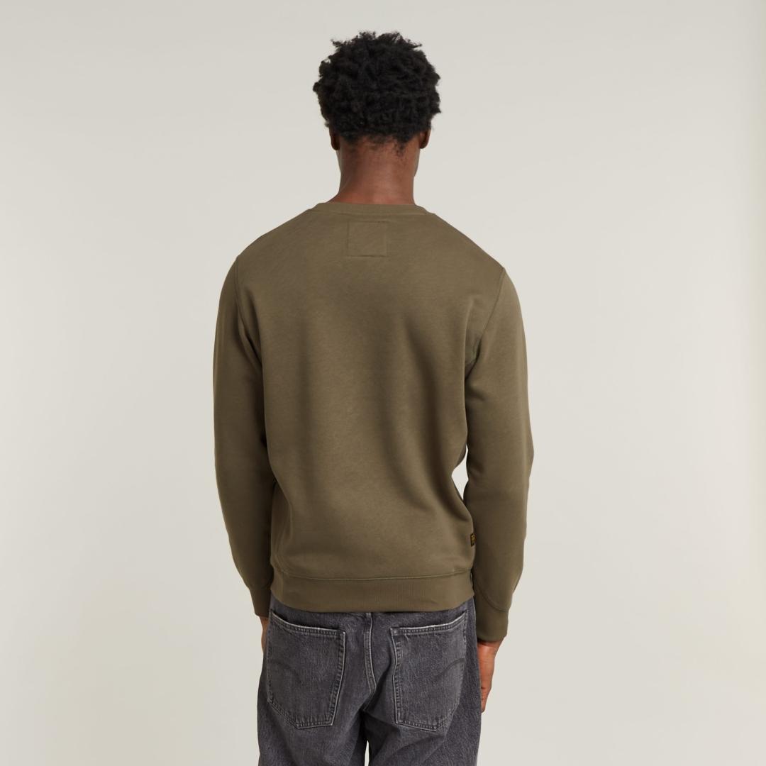 SUDADERA G-STAR PREMIUM CORE R MARRON OSCURO