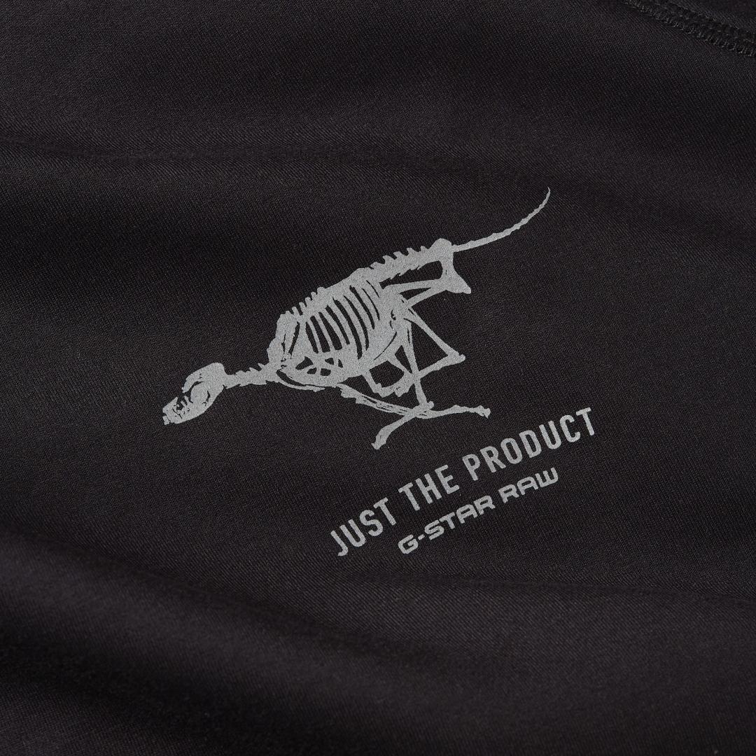 SUDADERA G-STAR MOTION HALF ZIP NEGRO