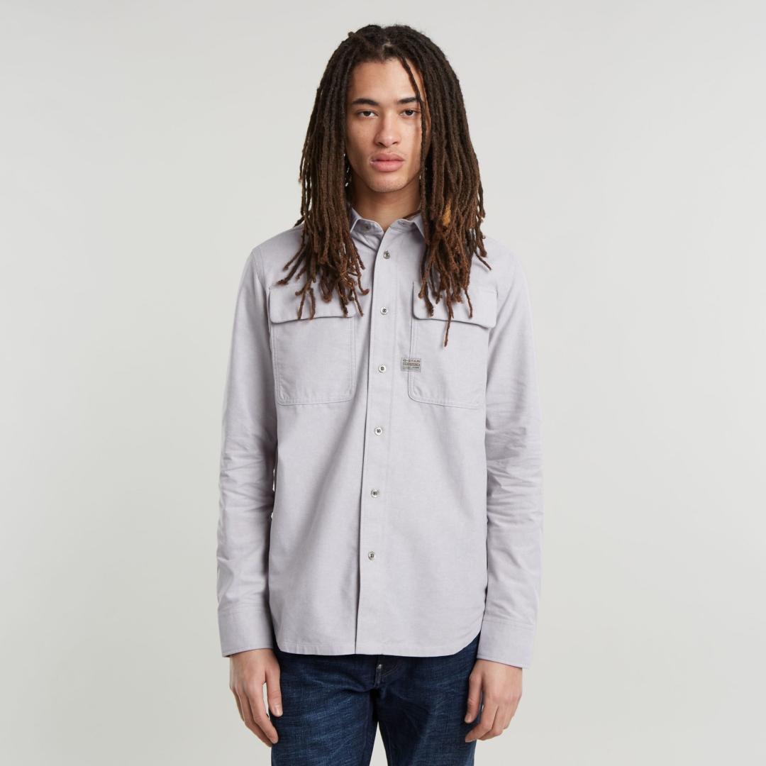 CAMISA G-STAR CPO GRIS CLARO