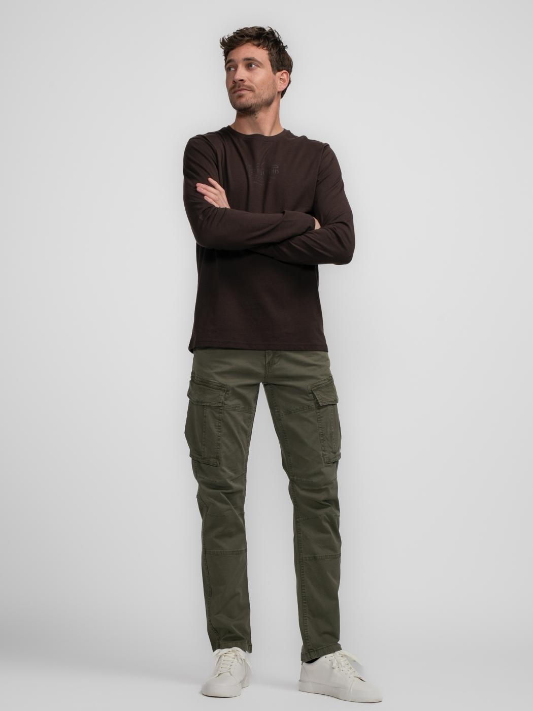 CAMISETA PETROL M LARGA GRANATE