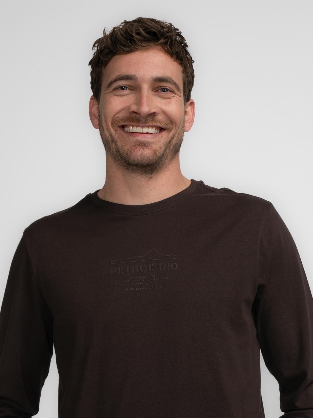 CAMISETA PETROL M LARGA GRANATE