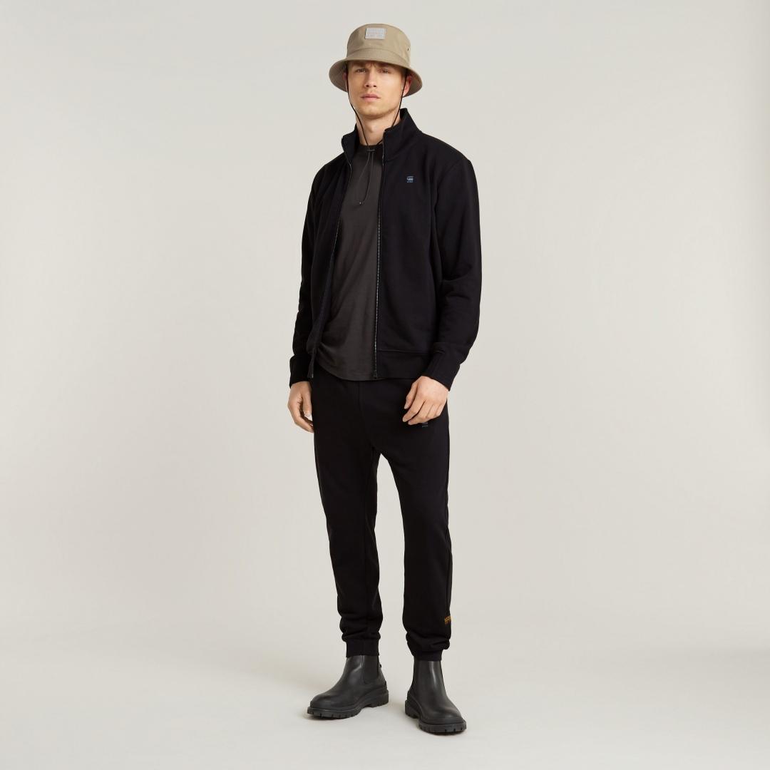 SUDADERA G-STAR NIFOUS ZIP NEGRO