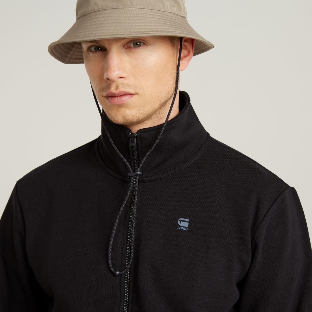 SUDADERA G-STAR NIFOUS ZIP NEGRO