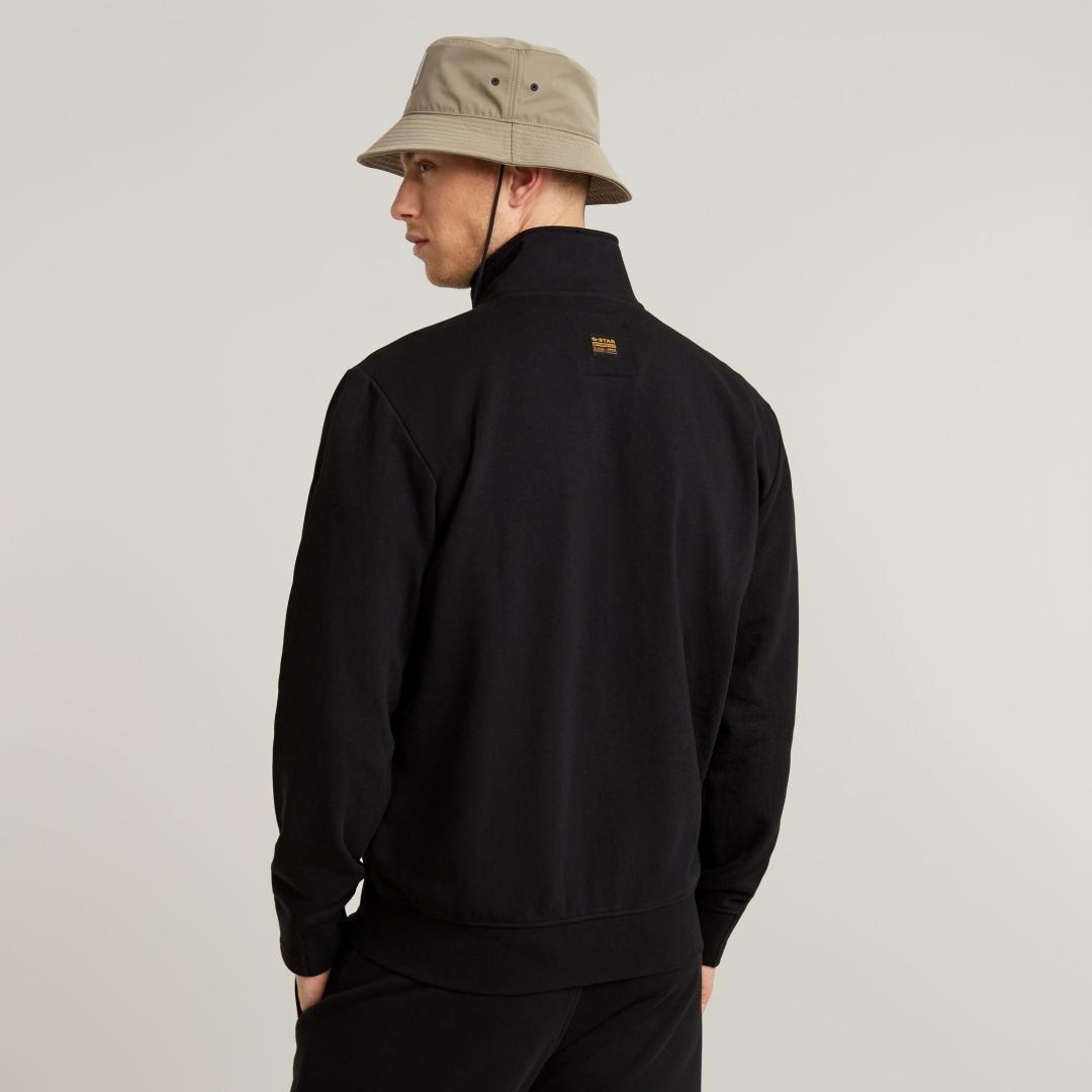 SUDADERA G-STAR NIFOUS ZIP NEGRO