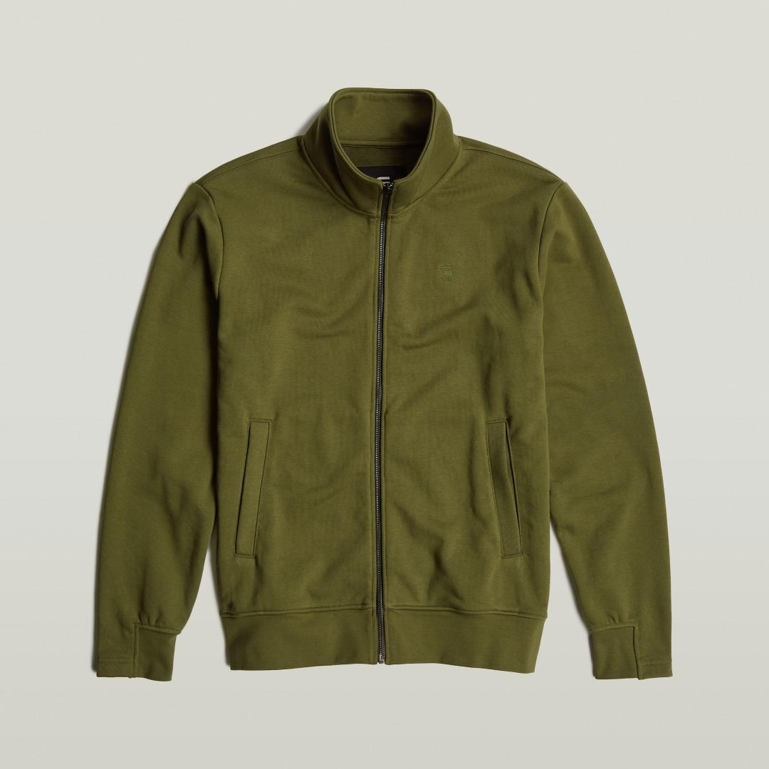 SUDADERA G-STAR NIFOUS ZIP VERDE OSCURO