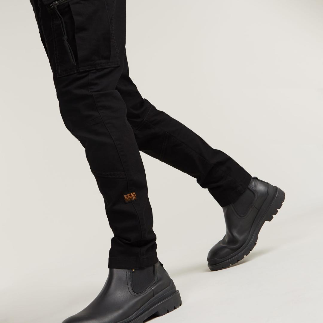 PANTALON G-STAR ZIP 3D SKINNY CARGO NEGRO