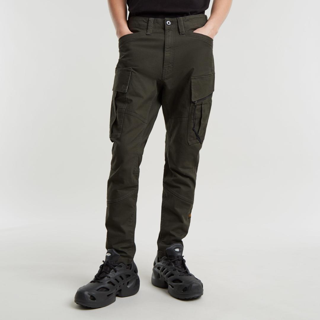 PANTALON G-STAR ZIP 3D SKINNY CARGO VERDE OSCURO