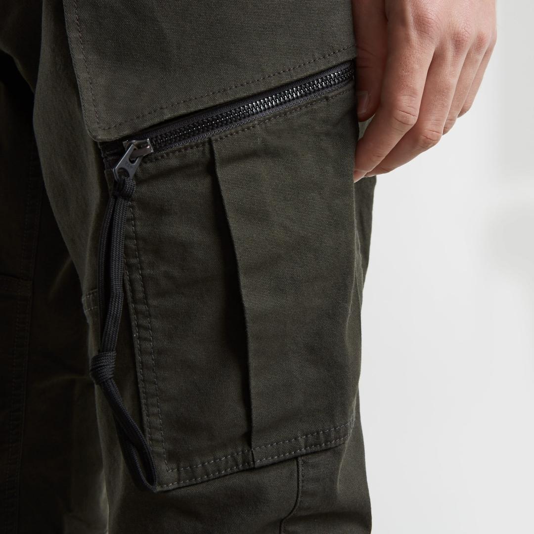 PANTALON G-STAR ZIP 3D SKINNY CARGO VERDE OSCURO