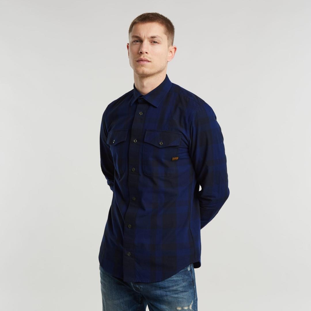 CAMISA G-STAR MARINE SLIM AZUL